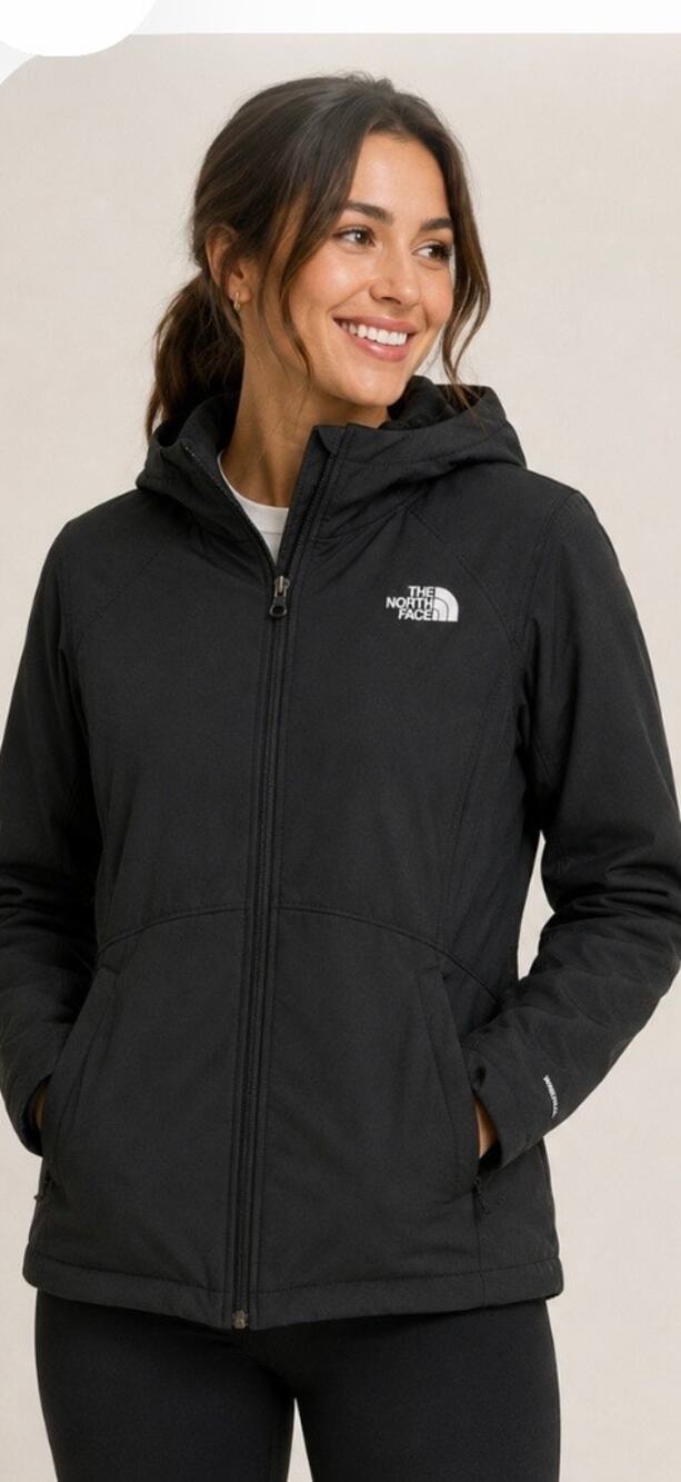 THE NORTH FACE Black Shelby Raschel Hooded Fleece Jacket Women’s XL